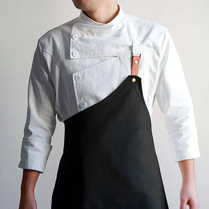 High Quality Custom Black White  Hotel Chef Uniform
