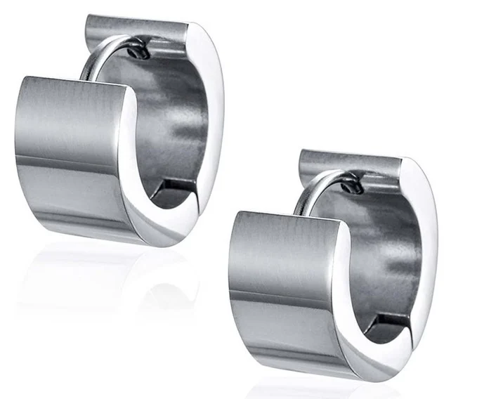 Stainless steel earrings for men 2022  jewelry gold silver stud earrings