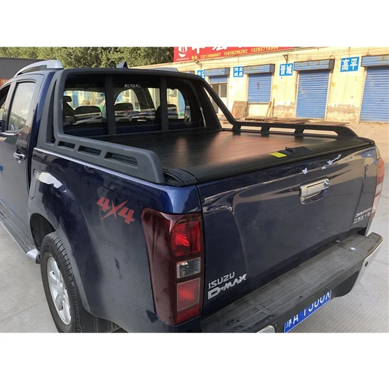Wholesale aluminum automatic pickup retractable rollup tonneau covers isuzu dmax