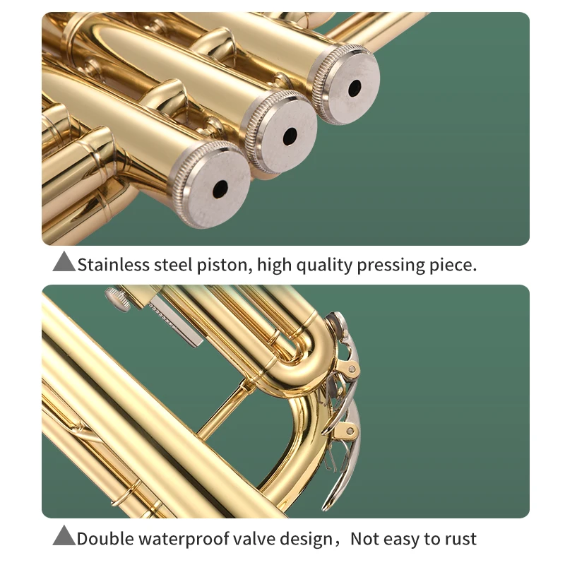 Best selling retro diameter 125MM trumpet easy to play trumpet
