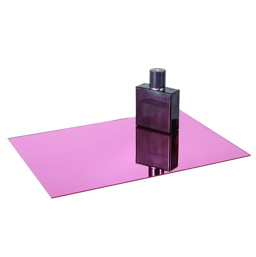 High Reflective 2440x1220mm Cutting Large Silver Frameless One-way Shower Mirror Incassable Unbreakable Acrylic Plastic Mirror