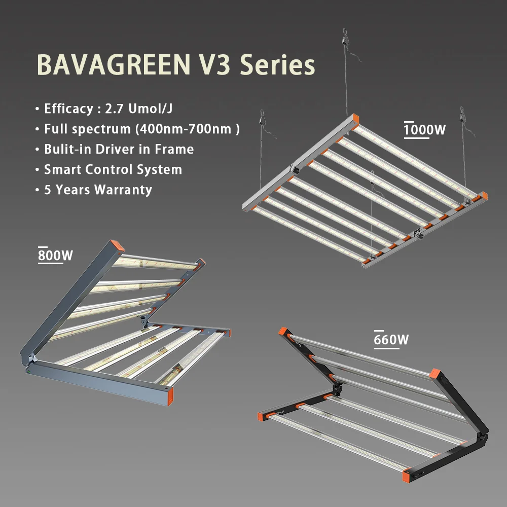 2022 latest generation 2023 top seller V3 full cycle spectrum OEM Factory 8 Bars 660W 800W 1000W led grow strip light