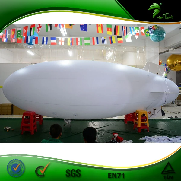 6M LED inflatable RC blimp,airship,zeppline for sale,rc helium airship