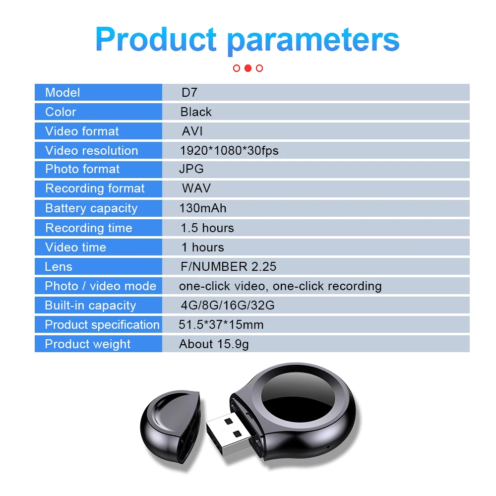 D7 JNN amazon new hot selling usb flash disk video voice recording photo capture digital full hd body camera