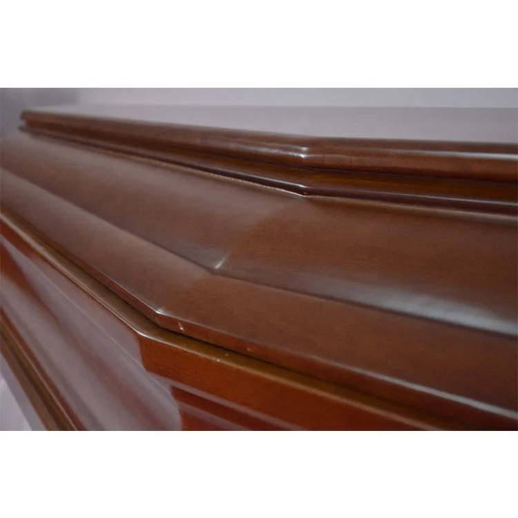 High Quality Solid Paulownia Wooden Coffin with Competition Price