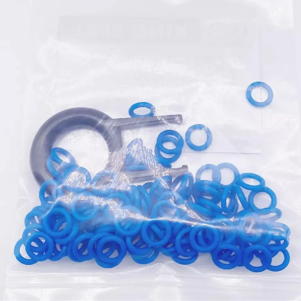 5mm 5.5mm 6mm 6.5mm*1mm Customized Size Sealing Blue O-Ring NBR Silicone Rubber Seal for Industry Hardware