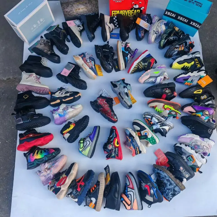 3.98 Dollars ZJX019 Stock Size 15-26 Toddler Boys Girls Sneakers Tennis Breathable Lightweight Baby Kids Walking Styles Shoes