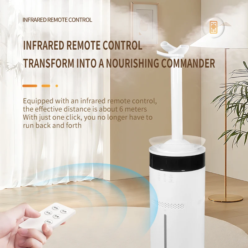18L  Big Tank 600ML/H Floor Standing Cool Or Warm Mist  Ultrasonic Air Humidifier Add Essential Oil Home, Commercial Optional