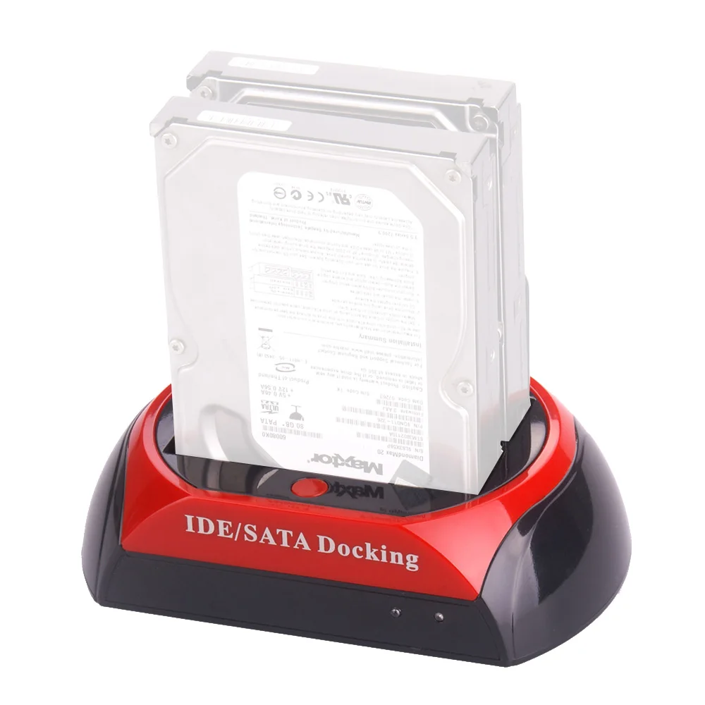 With dual USB2.0 all in one hard drive docking station drive 2.5 / 3.5 inch SAS / IDE hard drive docking station