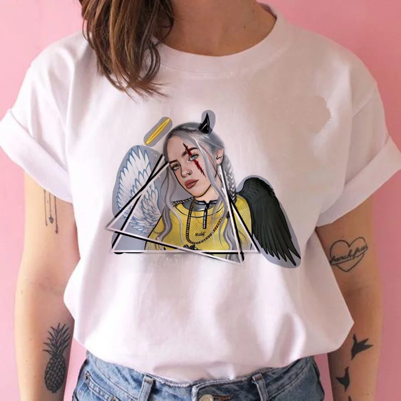 Fashion  funny t shirt women 90s Hip Hop t-shirt short sleeve Casual Bad Guy Graphic tshirt streetwear kawaii