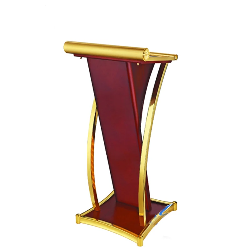 
Wholesale Hot Sale High Quality Classroom Podium Rostrum Speech Lectern Stands Wooden Church Podium 