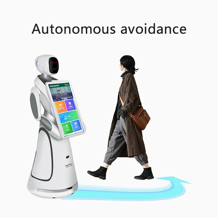 intelligent robot computerized artificial  advanced science and technology autonomous navigation business advisor support robot
