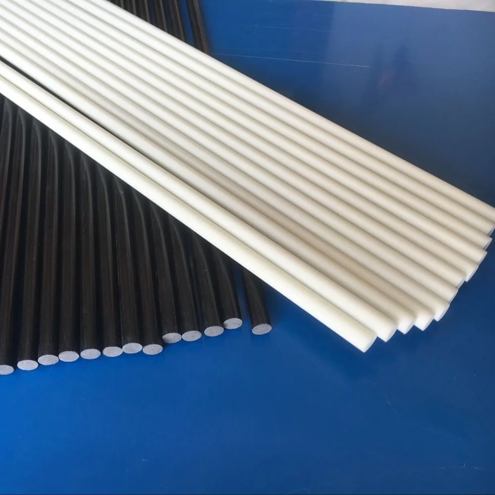 Black Tapered UV Resistance hollow frp Plastic Fiberglass Reinforced Rods Fiberglass Tent pole rod for Beach Tent ribs