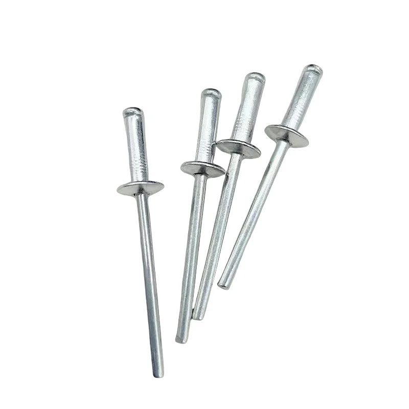 Open Type M2M3M4M5M6 Aluminum Iron Blind Rivet with round Flat Dome Head Small Pull Screw in Brass and Metal DIN Standard