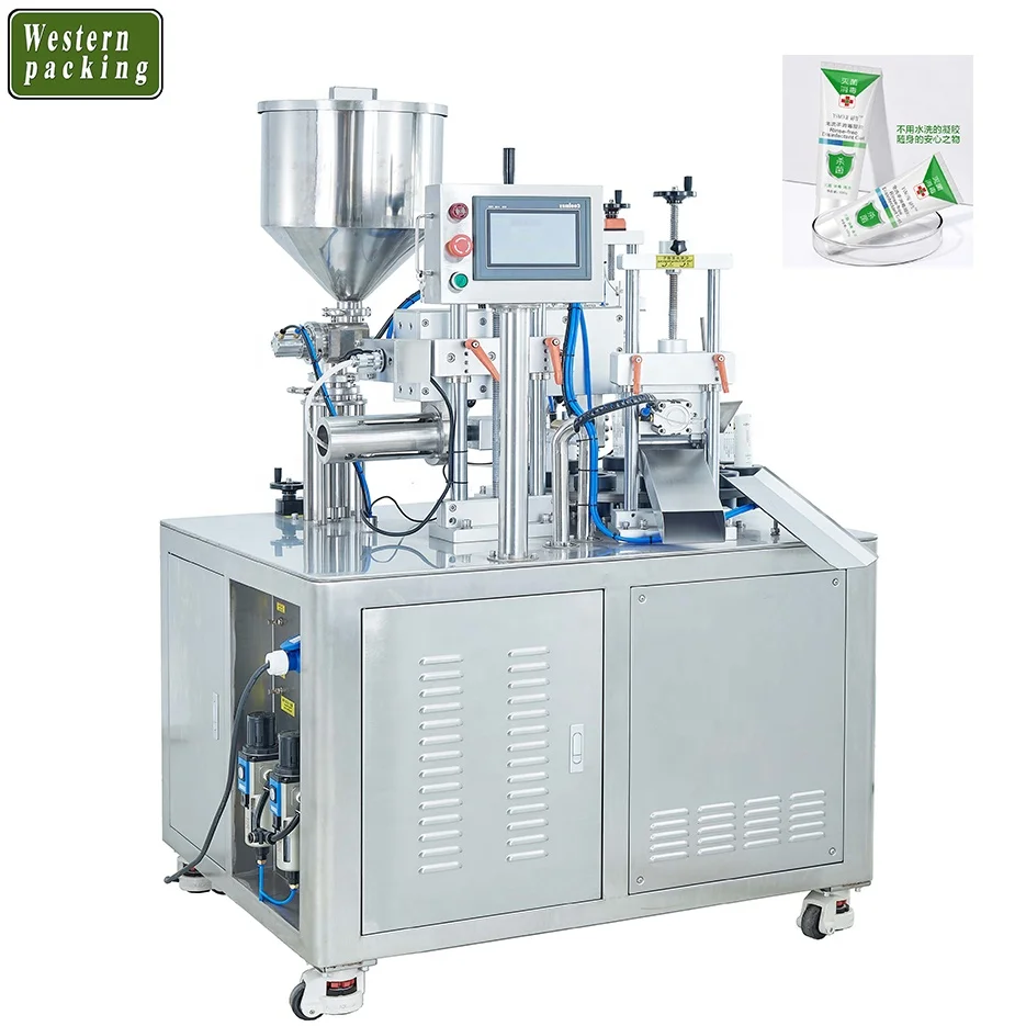 tube packaging liquid cosmetics,  ultrasonic tube filling sealing machine