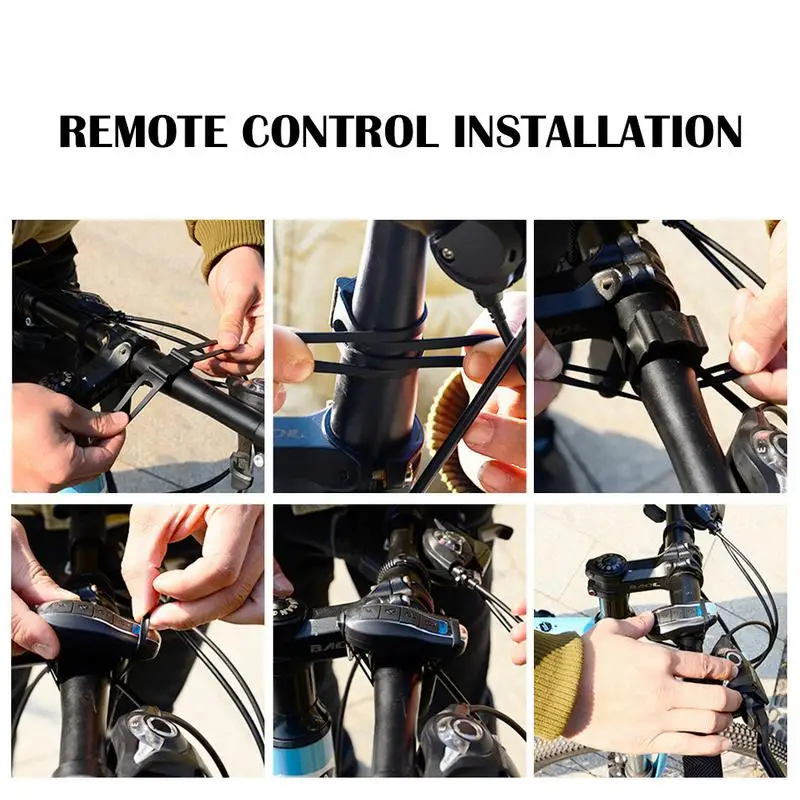 110dB USB Rechargeable Wireless Anti-Theft Vibration Motorcycle Bike Bicycle Security Lock Alarm with Remote Control