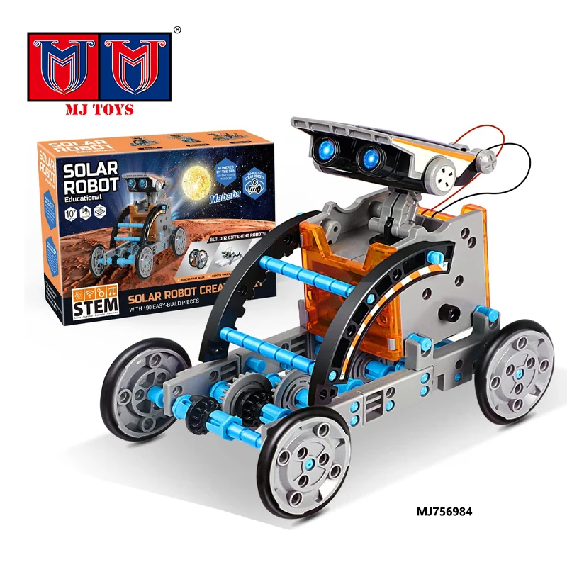 Custom 12-in-1 Education Solar Robot Toys DIY Building Science Experiment Kit Toy Robots Set for Kids