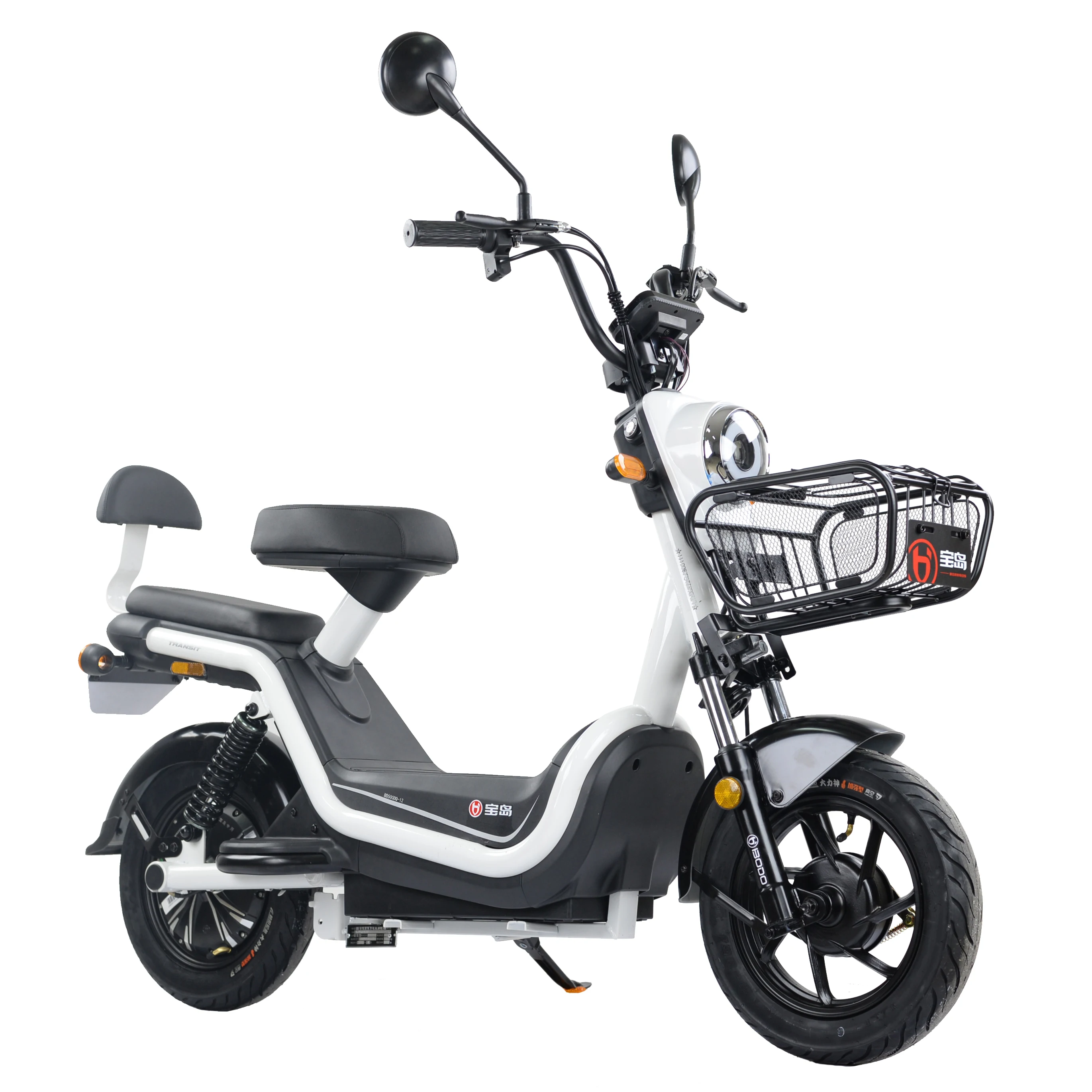 48V 400W motor electric bike Most popular China electric scooter with rearview mirror