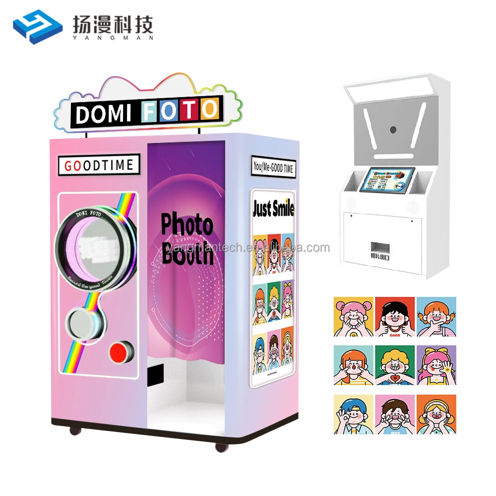 Automatic Printing Photo Booth Selfie Photo Booth Best Price Coin Operated Photo Booth For Sale