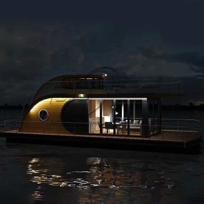 Good Quality Houseboat Floats Fishing Houseboat Customized Luxury Houseboat With Room