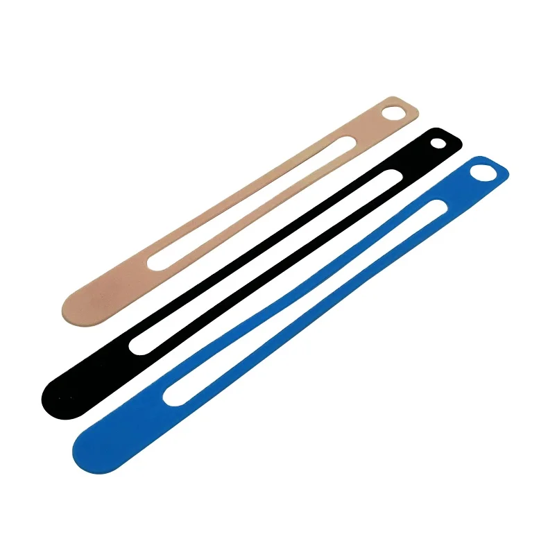 blue Colorful High Temperature Resistant Custom Elastic hair silicone rubber band