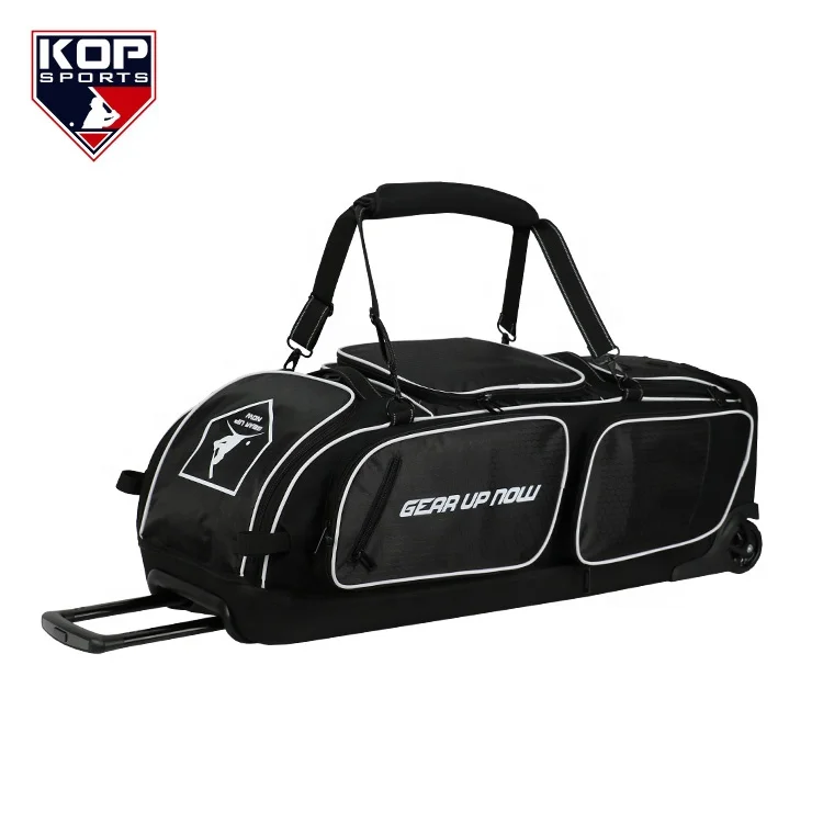 
2021 KOP SPORTS New Arrival Custom Softball Baseball OPS Pro Player Roller Bat Bag with shoe compartment 
