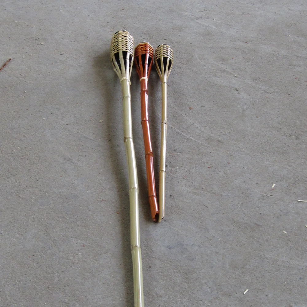 Wholesale Natural Garden Decoration Lighting Bamboo Tiki Garden Torches Cheap