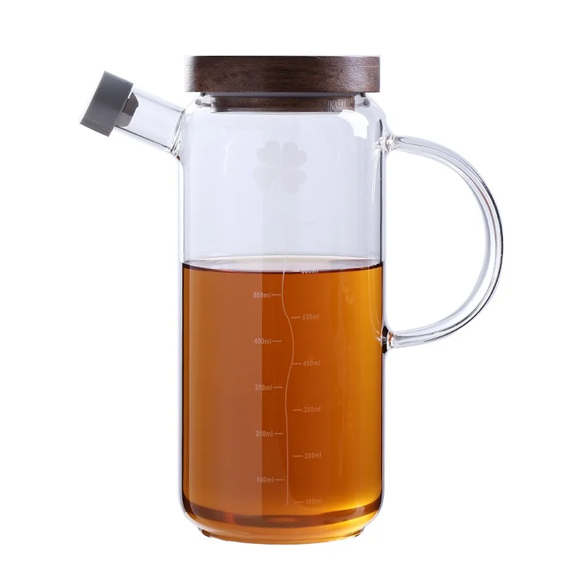 39Years Factory New Style Kitchenware Oil Vinegar Dispenser Glass Oil Bottle 400/700/1000ml Capacity