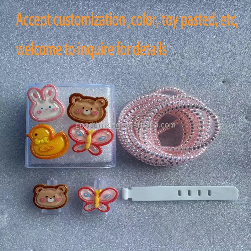 OEM LOGO TPU Transparent toy decoration customization cartoon cute cable charger protector for xiaomi 67W charger