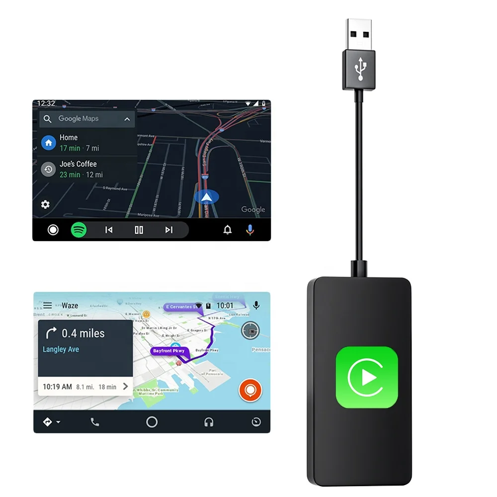 Mini Plug And Play Car Smart Wireless Carplay Usb Dongle Adapter For IOS Android Auto Car Radio Auto Navigation Player