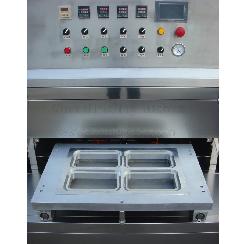 Automatic Pork Fish Meat Tray Vacuum Nitrogen Injection Sealing Machine