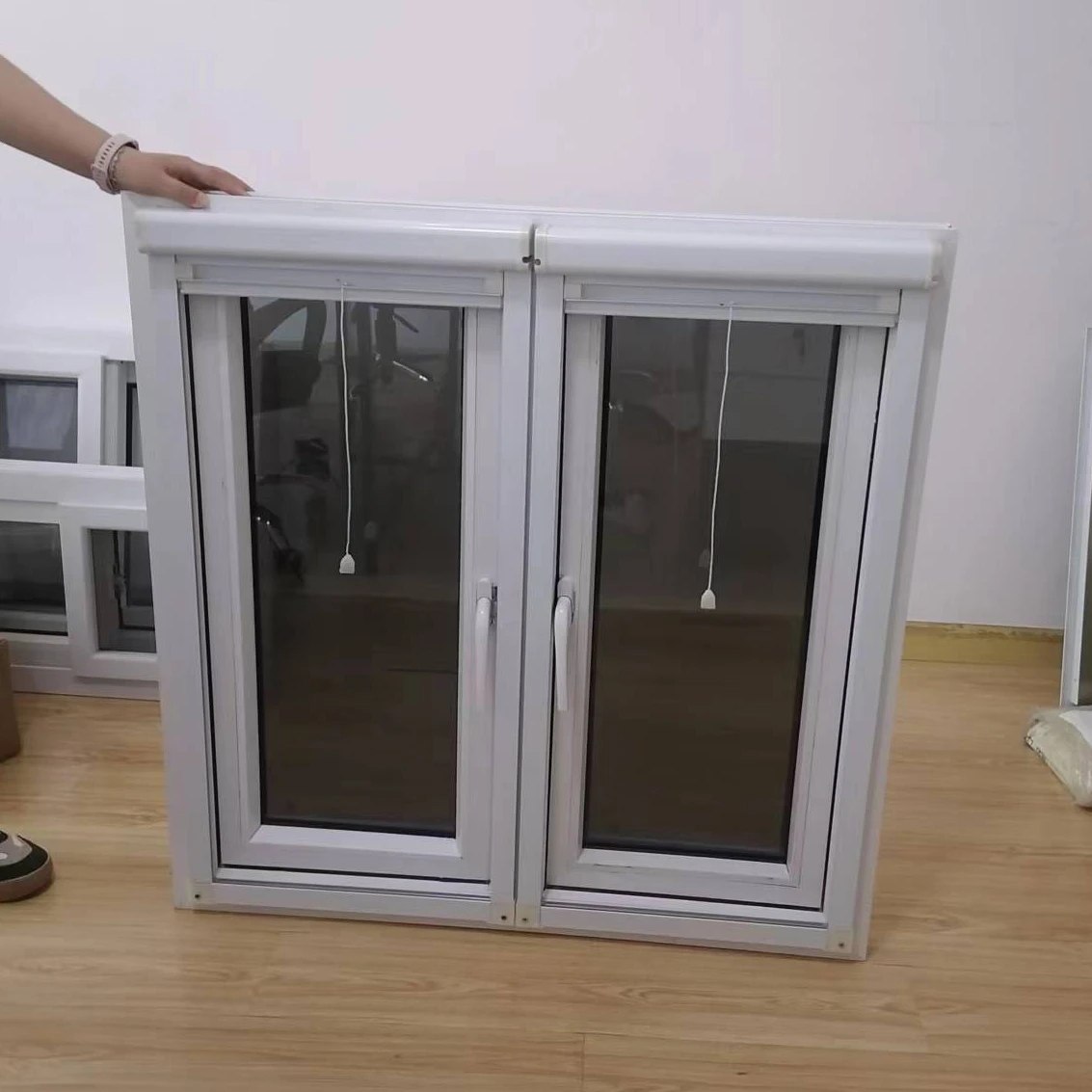 PVC/UPVC Hurricane Impact French Opening Casement Window factory price