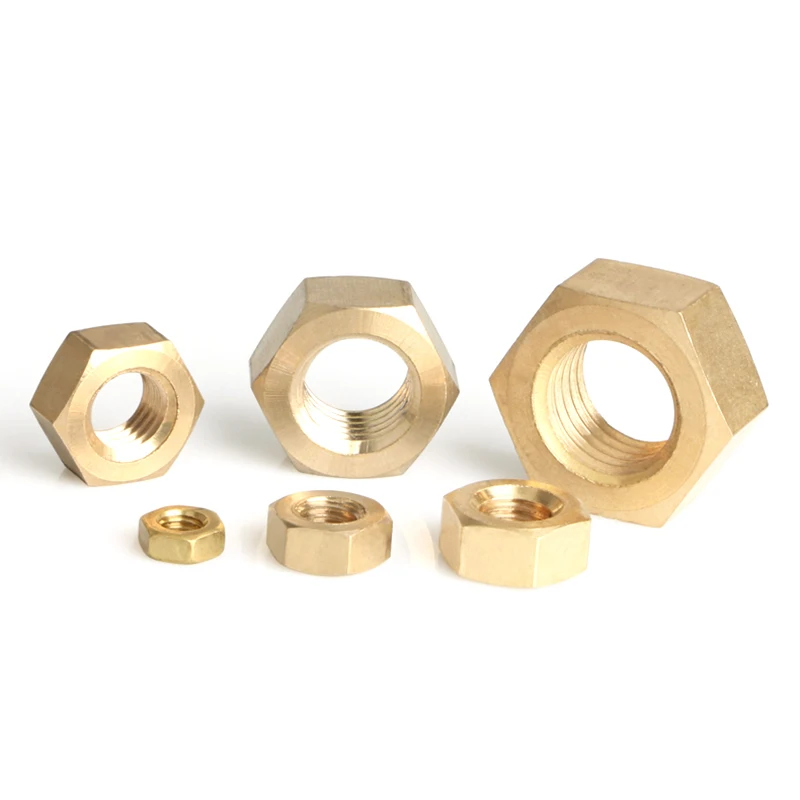 High quality low price brass hexagon nuts