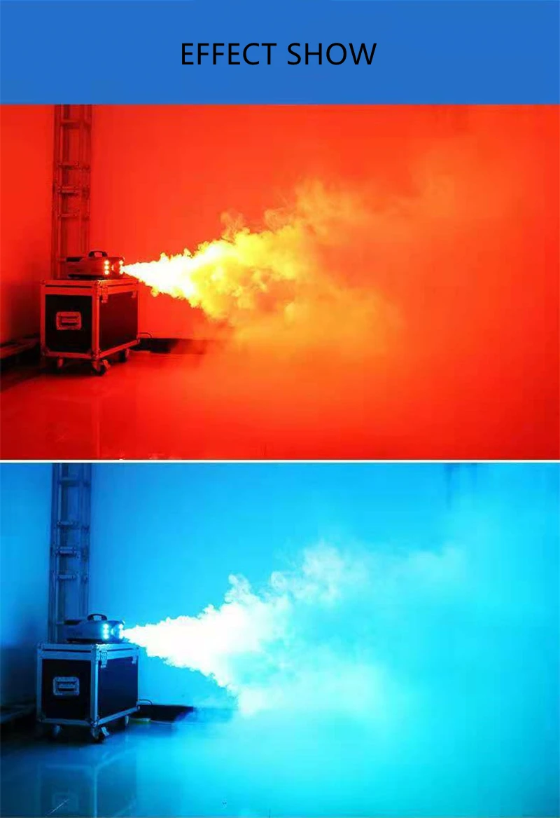 Wholesale Party wedding stage equipment 1500w LED Fog Machine Security Remote Control Dj Smoke Machine for wedding smoke machine