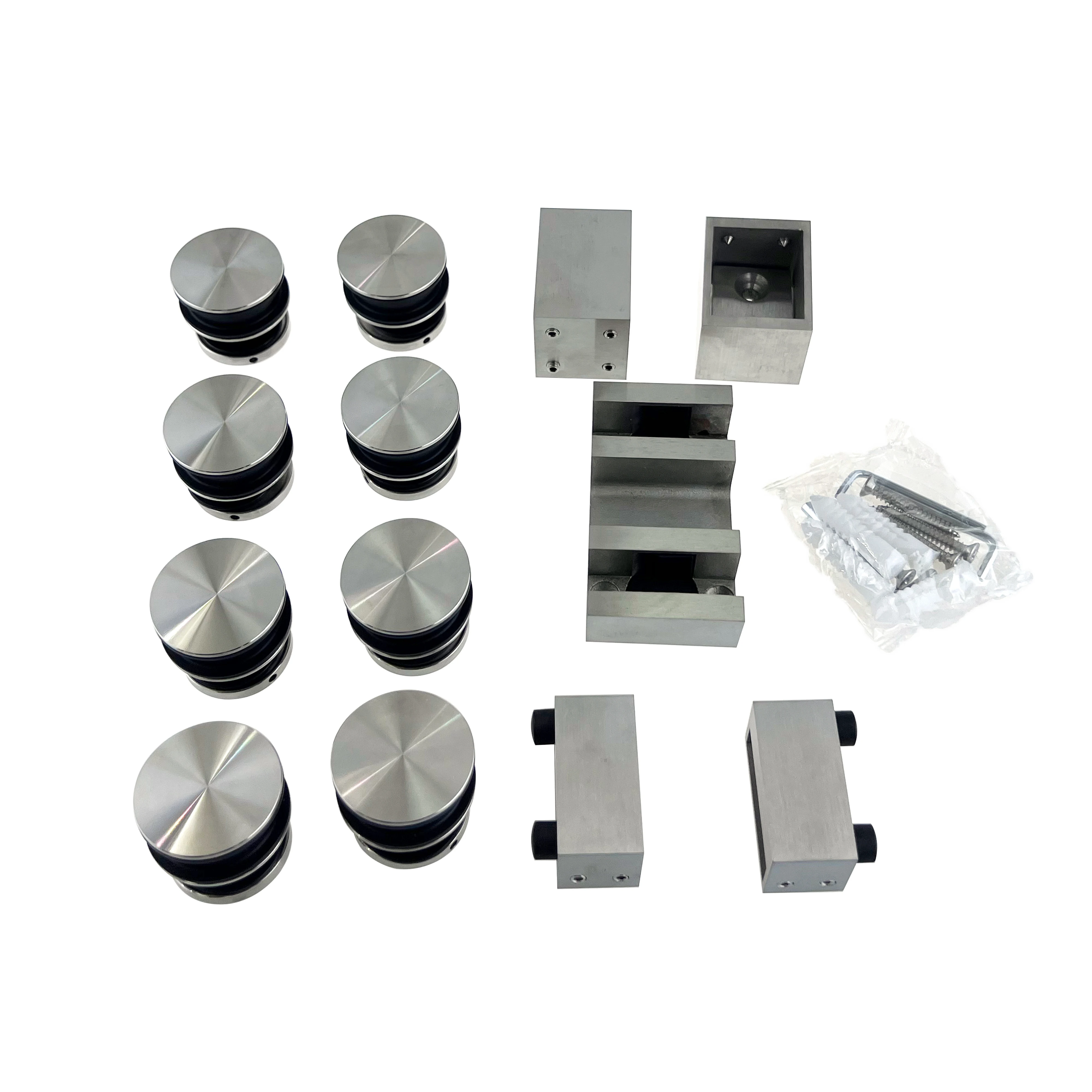 Cambridge style sliding glass door hardware fitting glass set systems