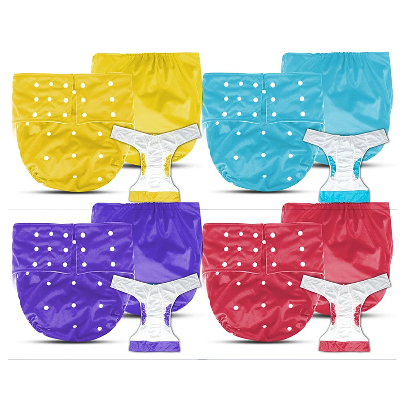 Waterproof Adult Cloth Diaper For Disabled Old Women And Men Reusable Adult Diaper Cloth Nappy