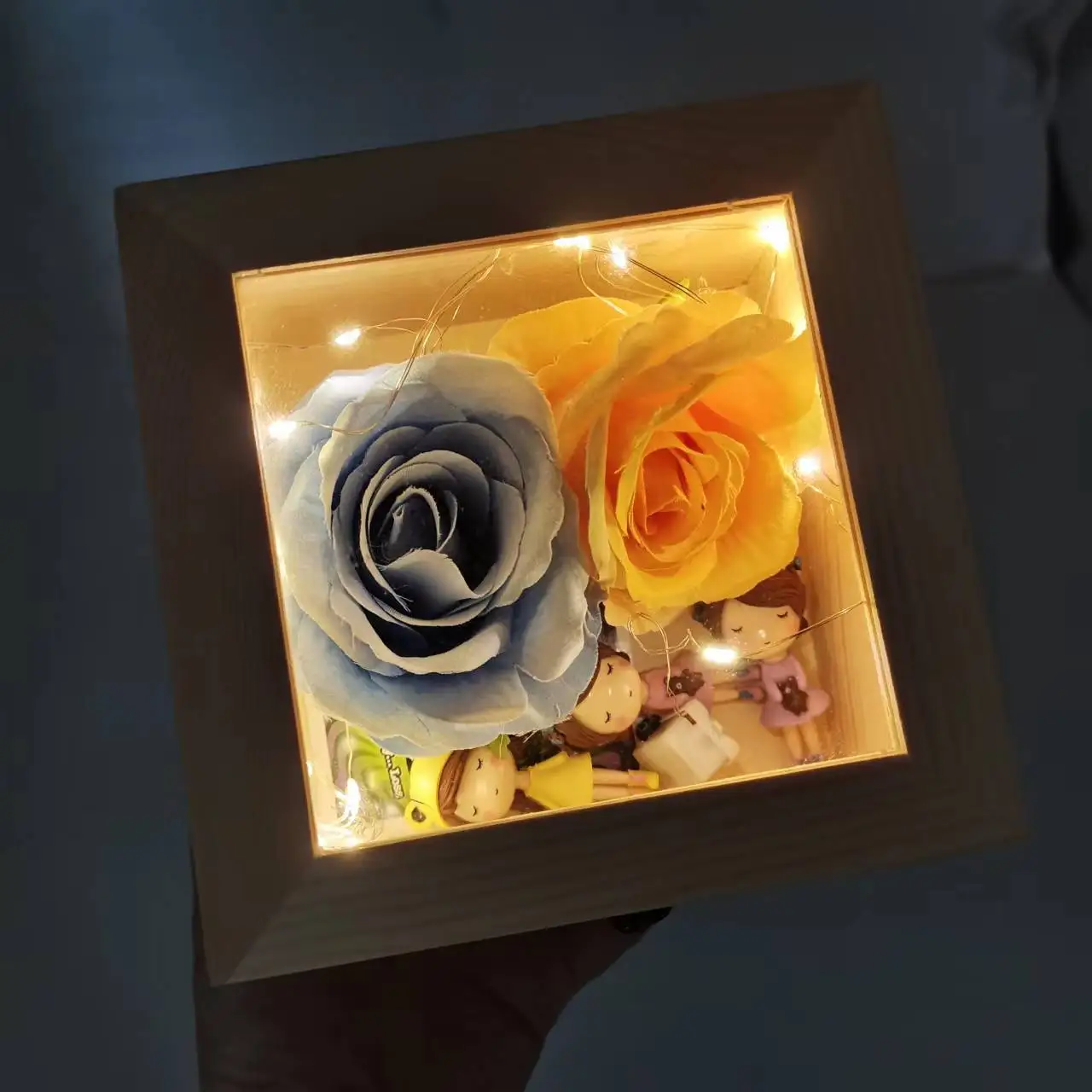 Оптовая продажа креативный подарок на свадьбу демонстрация фотографий австралийский корпус для памяти деревянная фоторамка теней