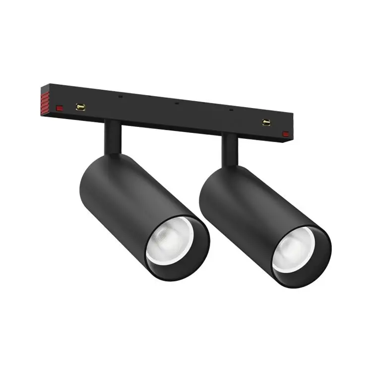 Встраиваемая Магнитная трековая направляющая умное освещение мини светодиодный светильник 3 головки точечная Магнитная трековая система освещения