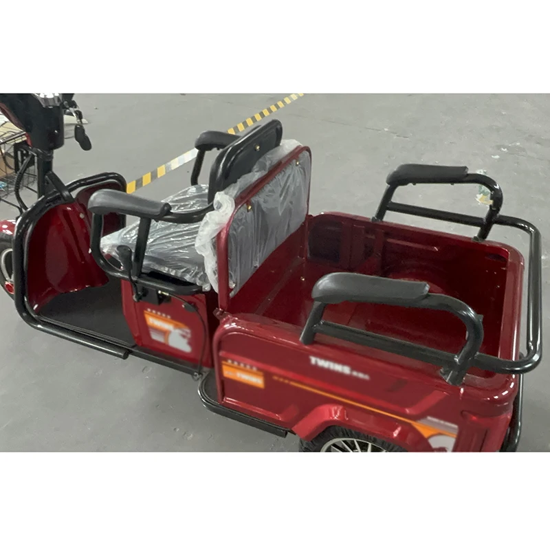 New product electric tricycle electric bike with cabin with fliping storage box for cargo passenger