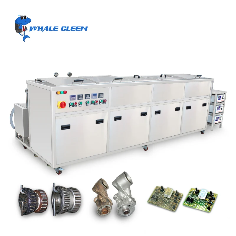 Blue Whale 4500W 99L 40khz or 28khz Digital Five Baths Multi-function Industrial Ultrasonic Cleaning Machine