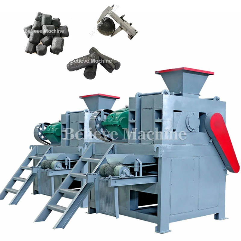 Hot sale pillow shape charcoal briquette machine mini charcoal briquettes machine complete set charcoal briquette making machine
