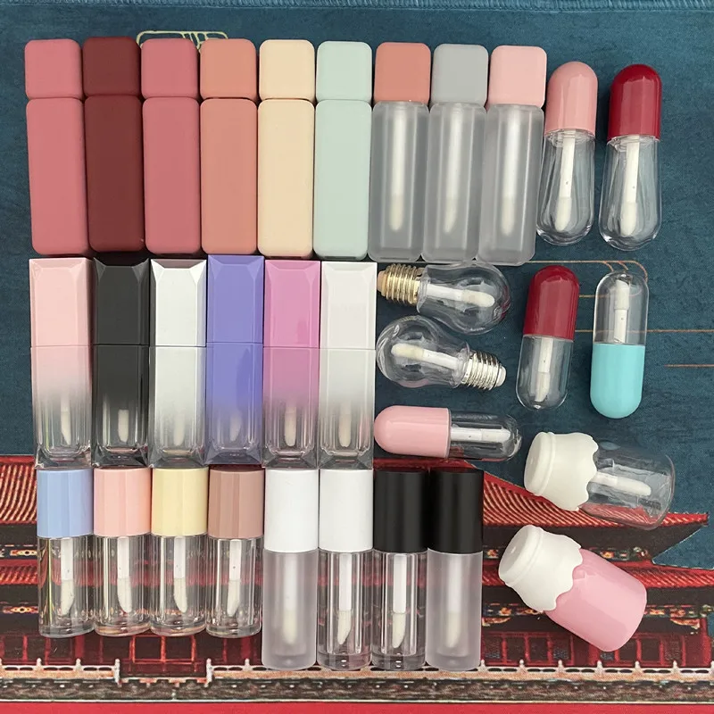 Wholesale Lip Gloss Tubes Containers Bottles Packaging Custom Empty Liquid Lipstick Lip Oil Tubes With Logo