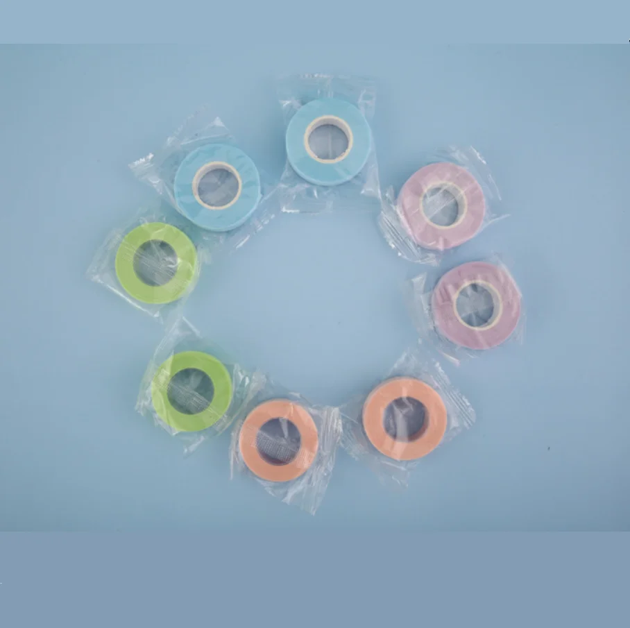 Individual Pack Non-woven Tape Breathable Isolation Tape for Grafting Eyelashes Invisible Easy Tear Color Nail Adhesive Tape