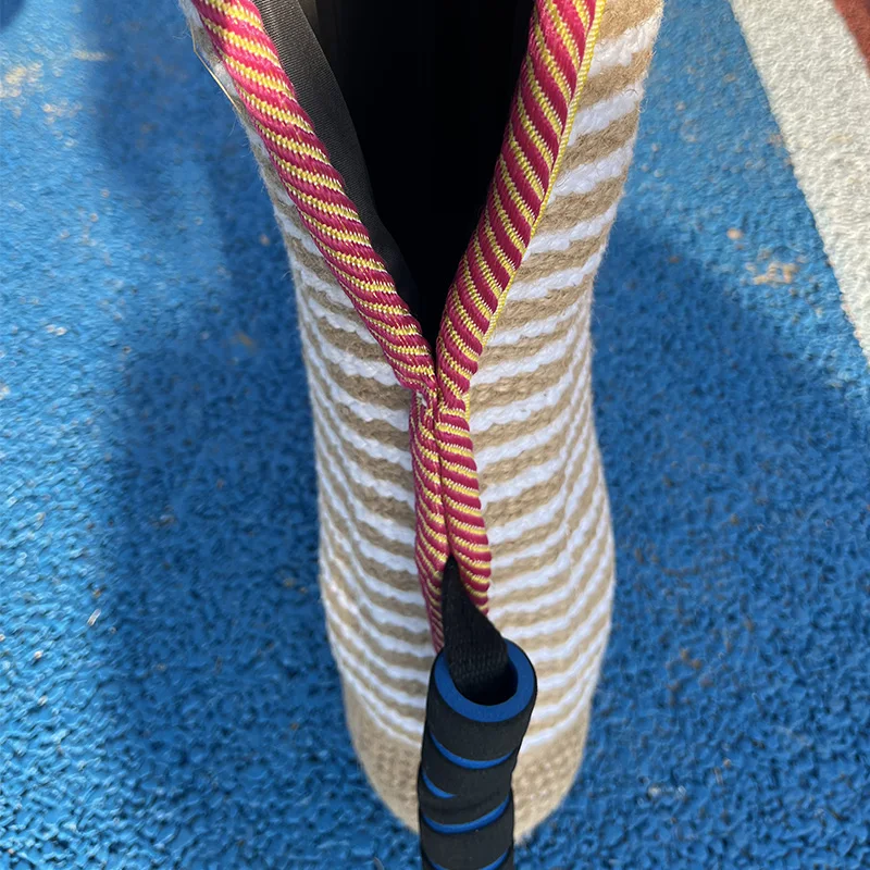 2024 Factory Hot Durable Strong Jute Sleeve Cover Self-Playing Bite Tug Of War Dog Accessories Manufacturers