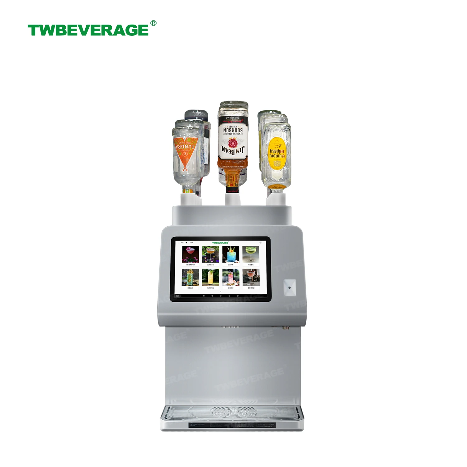 Intelligent cocktail bar dispenser for home and commercial oxygen-alcohol blend automatic fruit juice dispensers