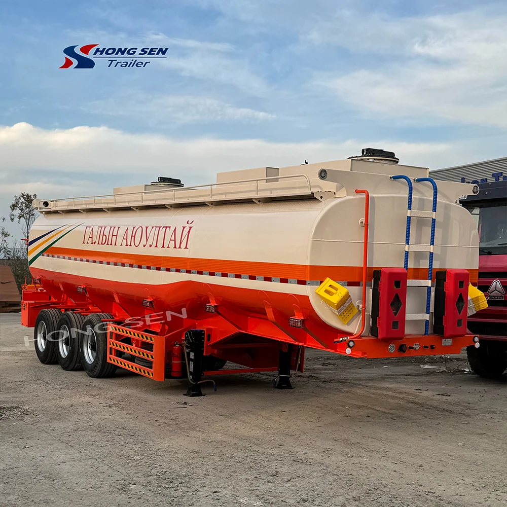 Hongsen Public Heavy-Duty Truck Trailers 3-Axis Various Oil Tankers Liquid Fuels Bulk Cement Liquefied Natural Gas Liquefied