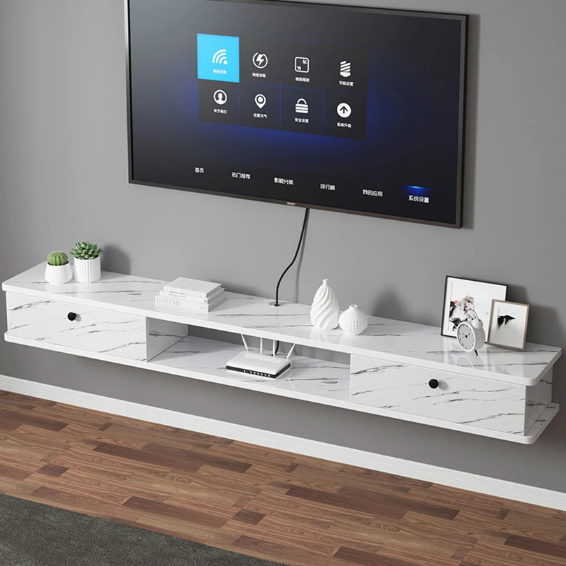 Simple modern home hanging hanging cabinet bedroom wall cabinet shelf wall mounted TV cabinet
