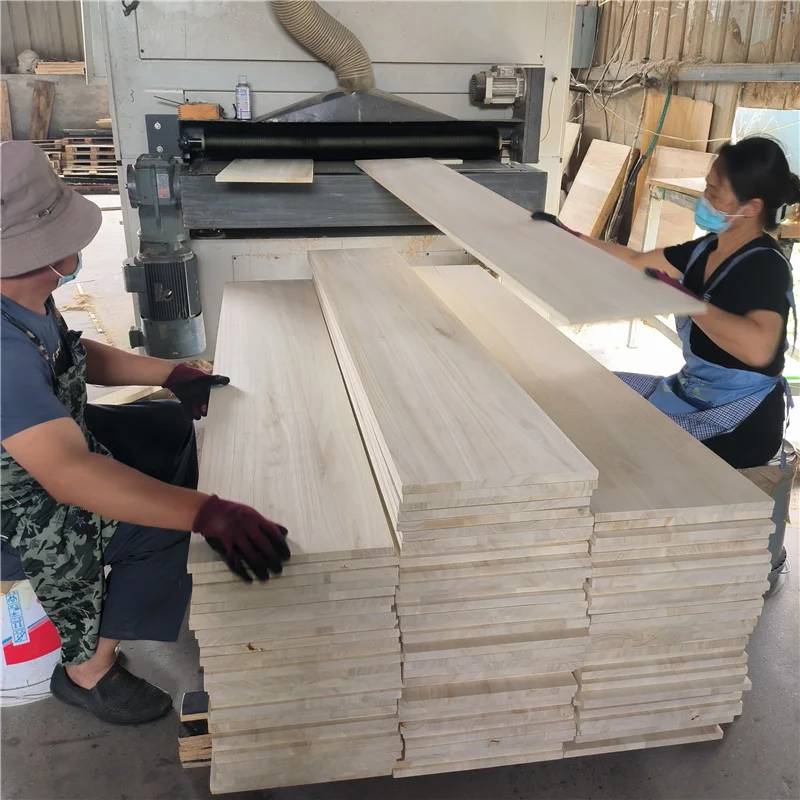 Buy Paulownia Timber Wood solid wood profile timber poplar lumber fir finger joint paulownia board