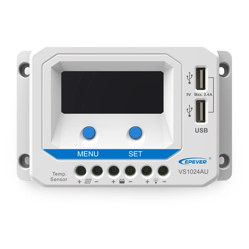 Двойной USB дизайн ЖК EPever VS-AU серии 10A 20A 30A 45A 60A PWM регулятором солнечного заряда