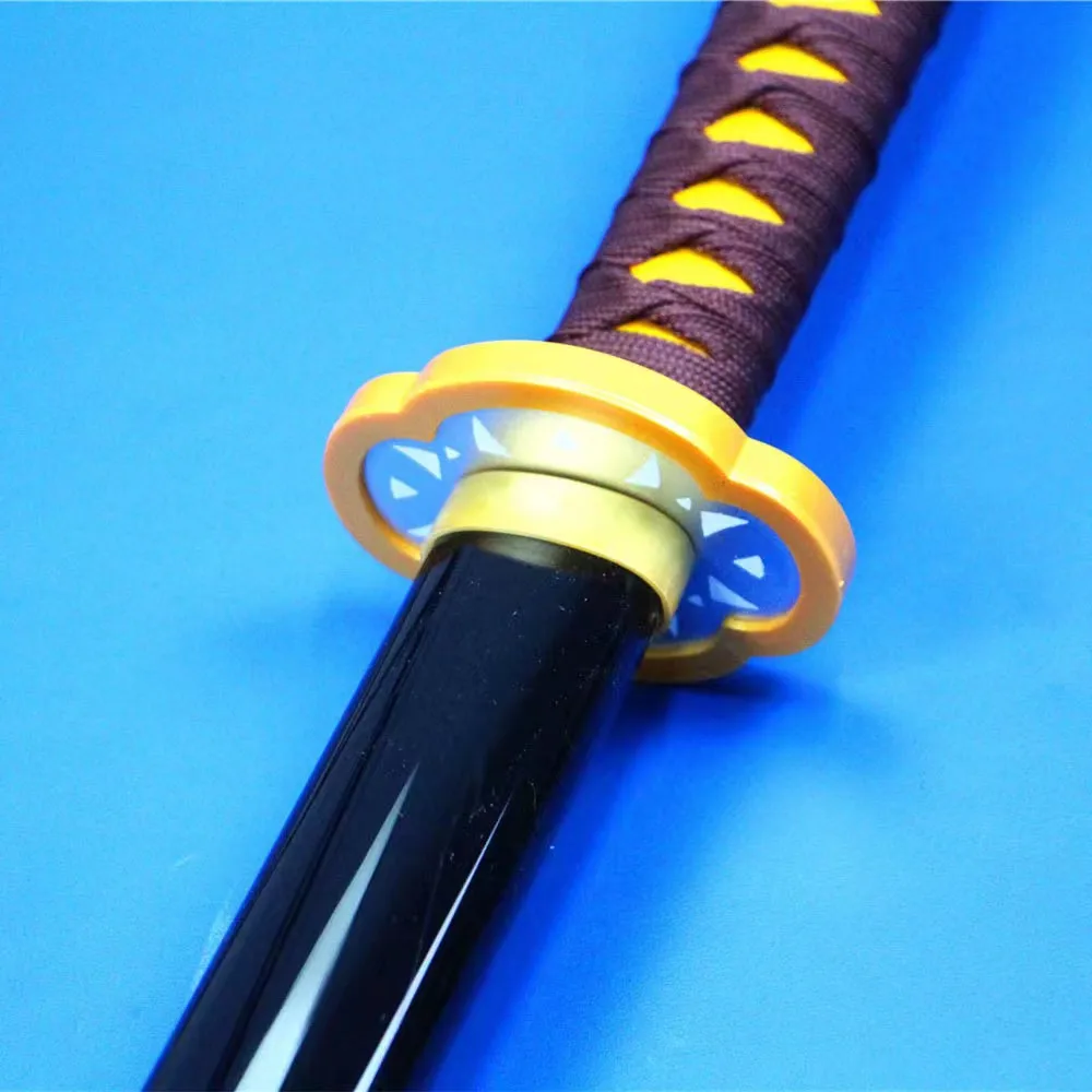 Bamboo Anime Demon Slayer Kaigaku Sword Katana Halloween Cosplay DIY Assembly Style 41 Inch